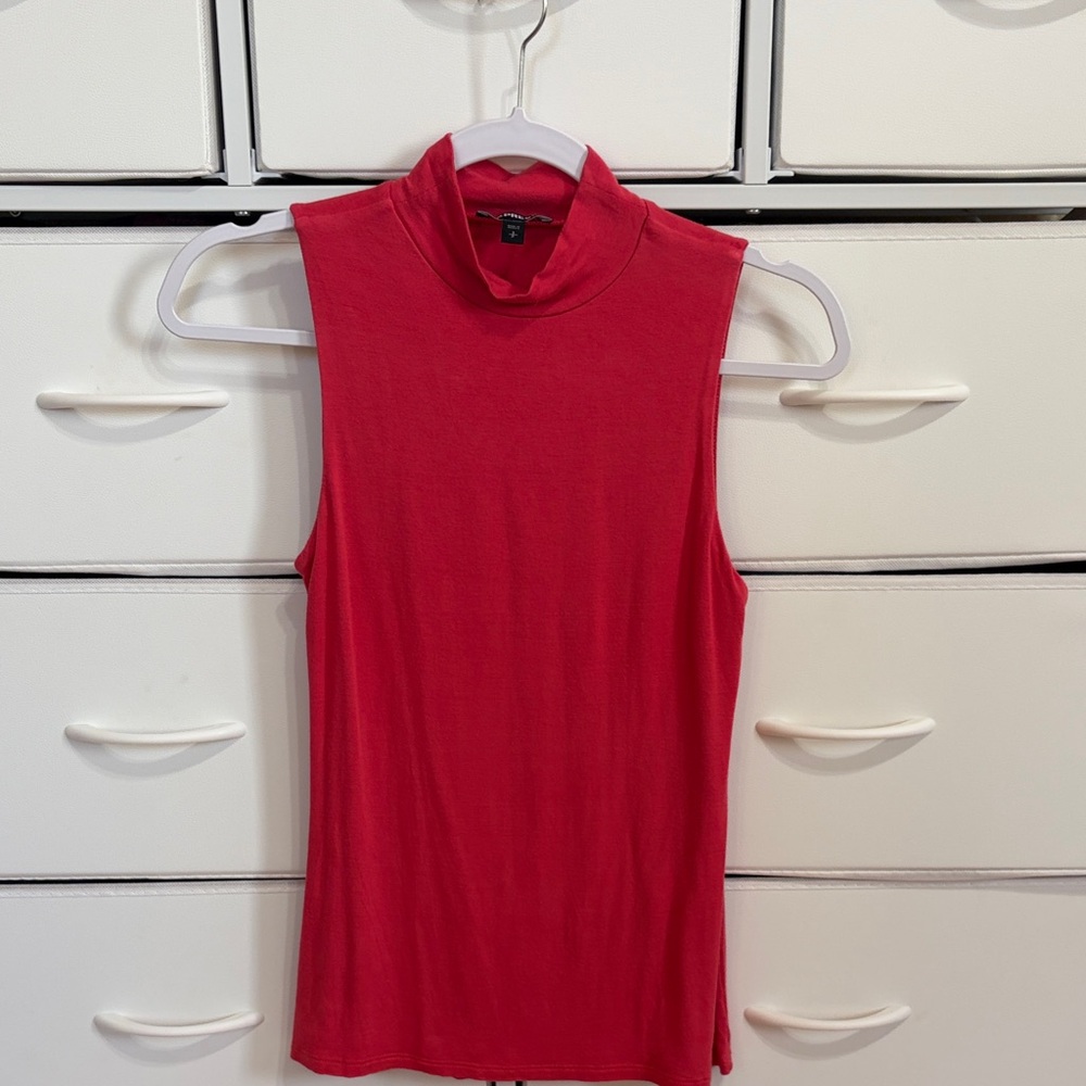 Express Vibrant Red Sleeveless Tank Top